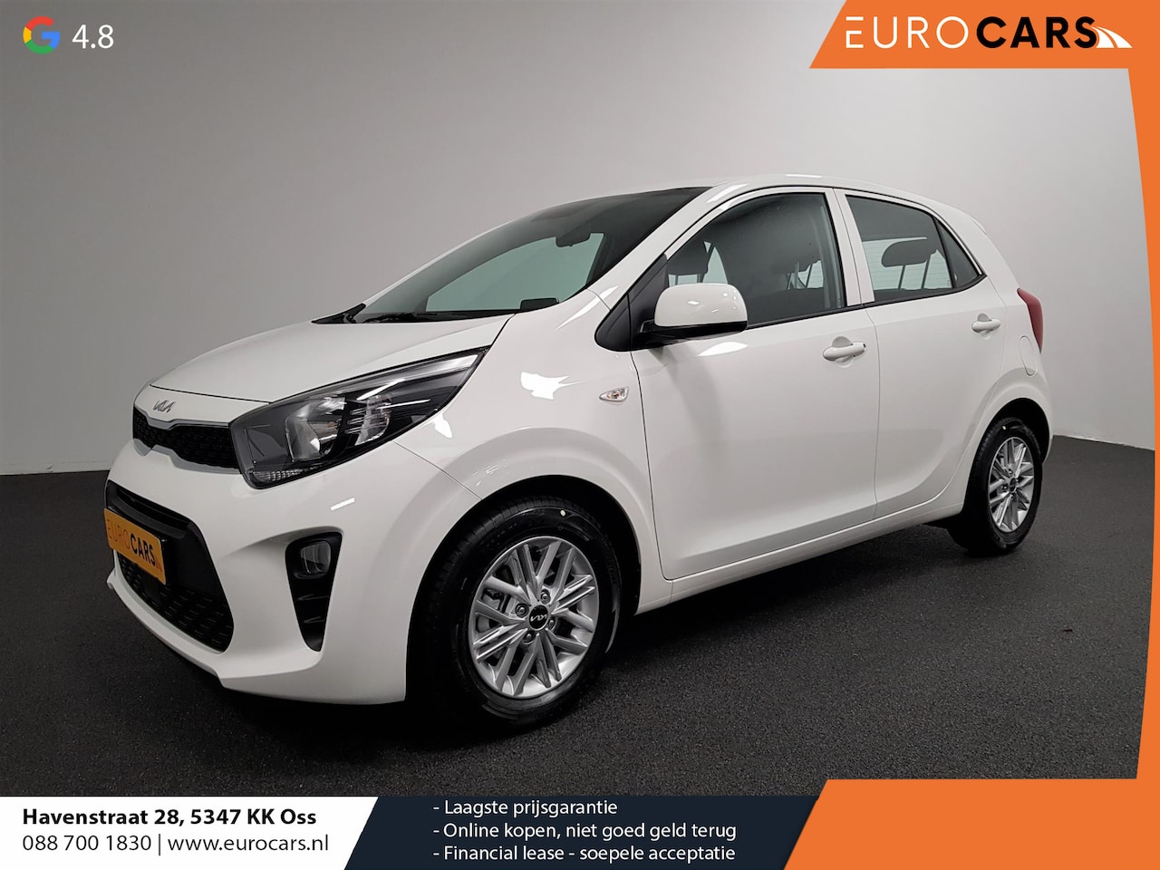 Kia Picanto - 1.0 DPi Automaat DynamicLine Navigatie Airco Camera DAB Lichtmetalen velgen Bluetooth Appl - AutoWereld.nl