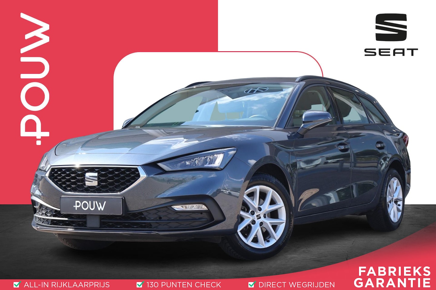SEAT Leon Sportstourer - 1.0 TSI 110pk Style | PDC | Cruise Control | Apple Carplay - AutoWereld.nl