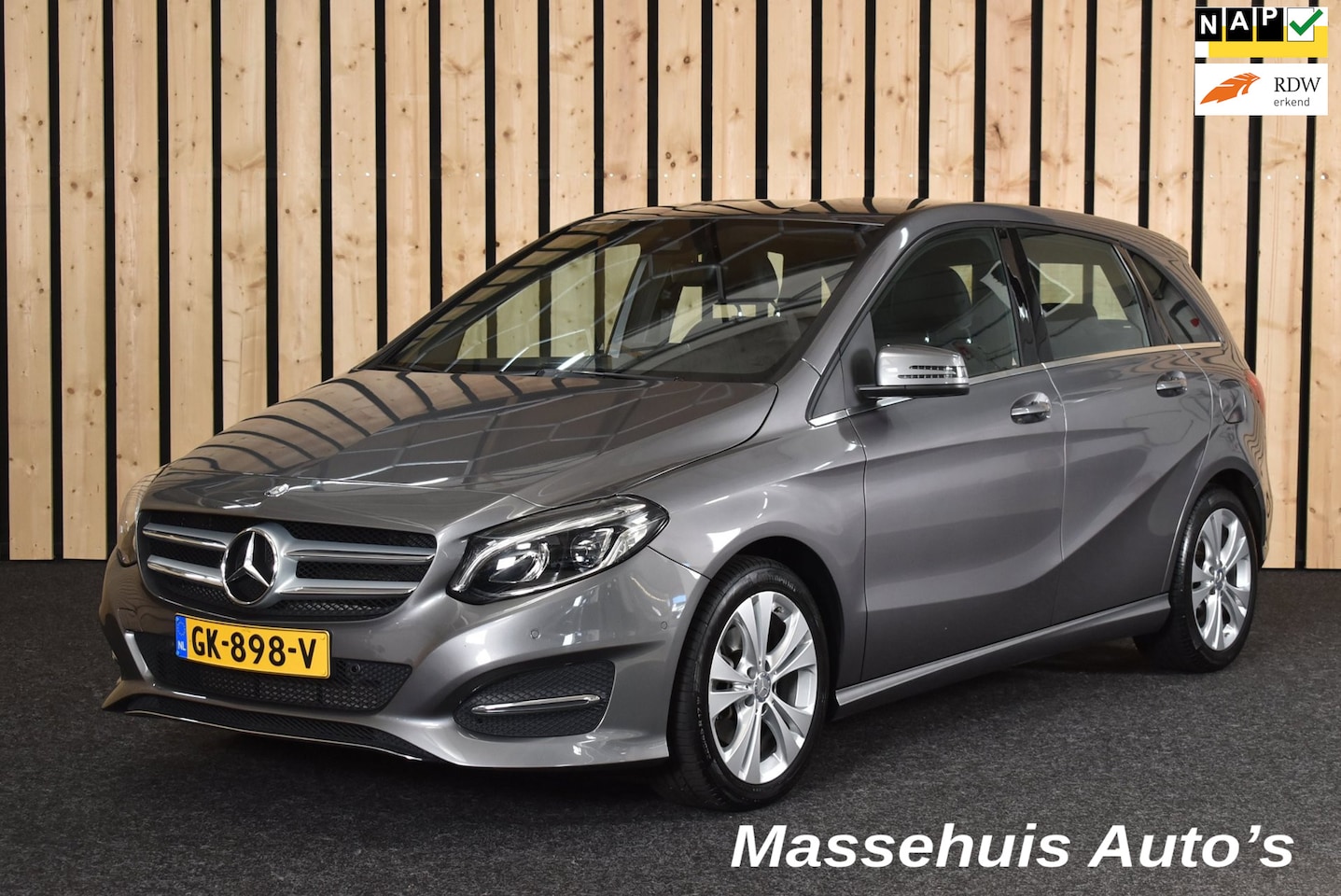 Mercedes-Benz B-klasse - 180 Ambition 46dkm 2e eig. Trekhaak Navi Airco Cruise PDC V+A Led Stoelverwarming + Nwe AP - AutoWereld.nl