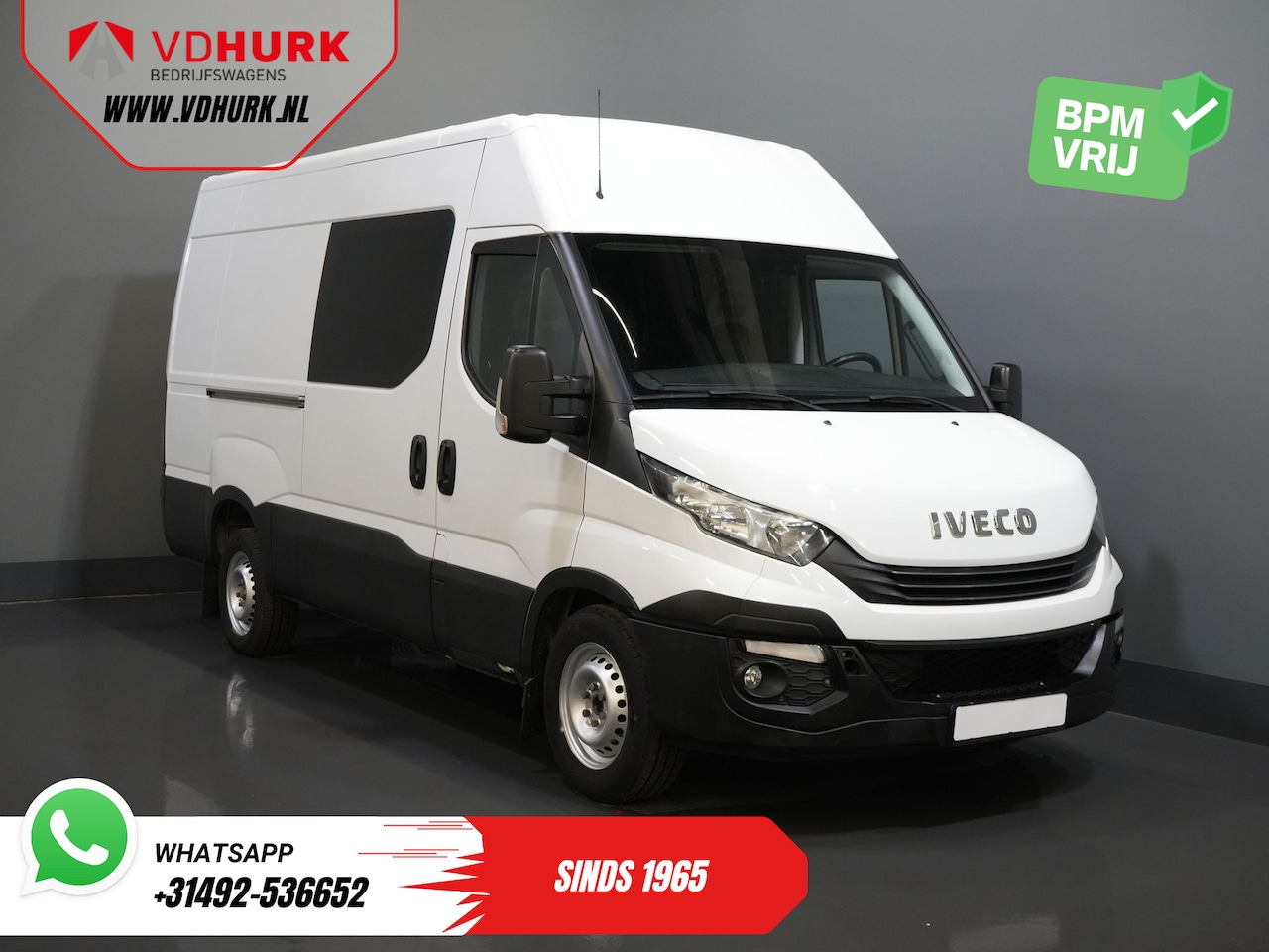 Iveco Daily - 35S16V 2.3 L3H2 155 pk Aut. DC Dubbel Cabine EXPORT ONLY 3.5T trekverm./ Climate/ Cruise/ - AutoWereld.nl
