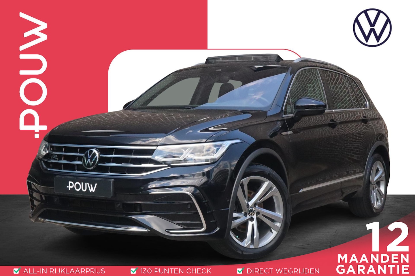 Volkswagen Tiguan - 1.5 TSI 150pk DSG R-Line Business+ | Panoramadak | Trekhaak Wegklapbaar | Harman Kardon - AutoWereld.nl