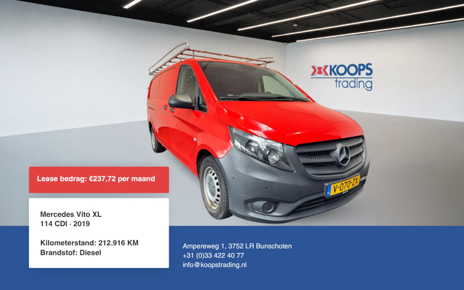 Mercedes-Benz Vito - Vito XL 114 CDI Euro 6 Airco Navigatie Imperiaal en trekhaak Apk 5-2027 - AutoWereld.nl