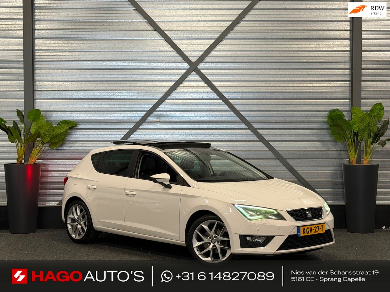SEAT Leon - 1.4 TSI FR LED/PANO/NAVI/CRUISE/HALF-LEDER/DCC/SEAT-SOUND/ISOFIX/12-MND-GARANTIE - AutoWereld.nl