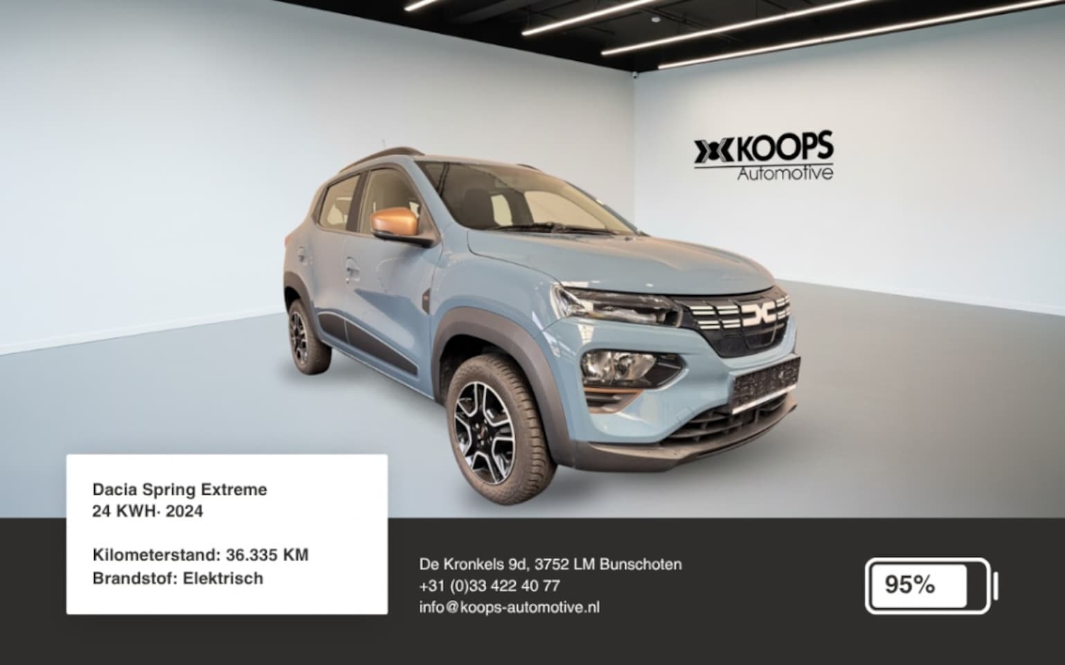 Dacia Spring - Electric Extreme 24 KWH SOH 95% Car play Cruise control Camera Airco - AutoWereld.nl