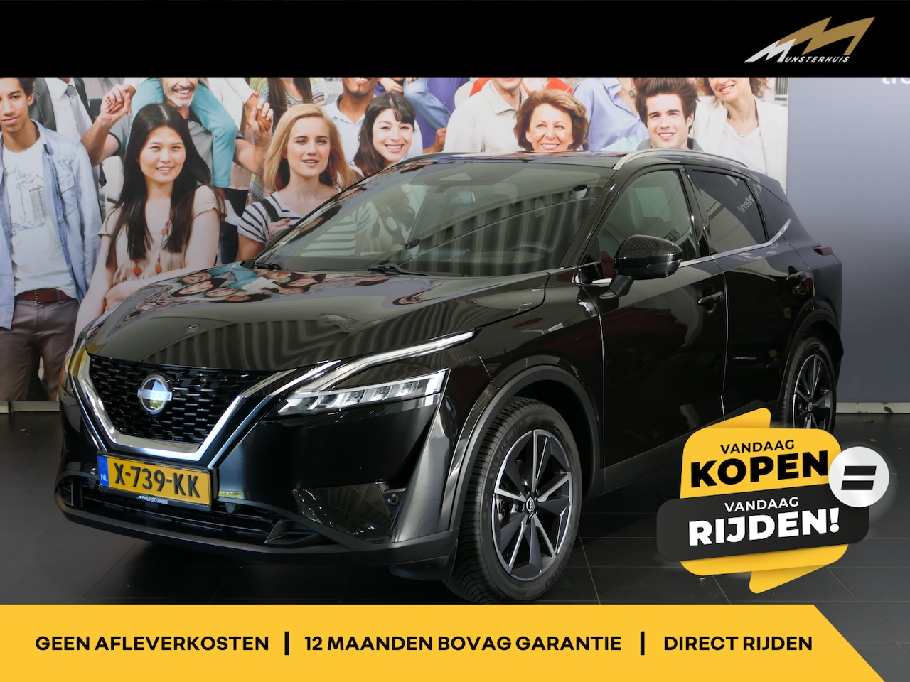 Nissan Qashqai - 1.3 MHEV Xtronic Tekna *1.800KG Trekgewicht!* - AutoWereld.nl