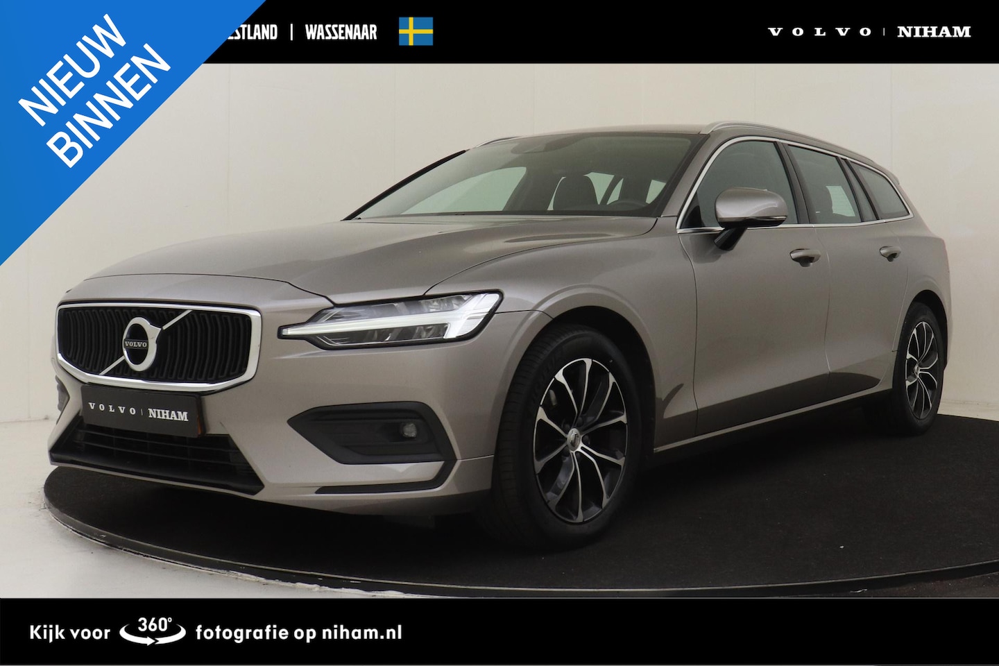 Volvo V60 - B3 (M-HYBRID) BUSINESS PRO -LEDER|CAMERA|ADAP.CRUISE|BLIS|CLIMATE|KEYLESS|LENDESTEUN|17" - AutoWereld.nl