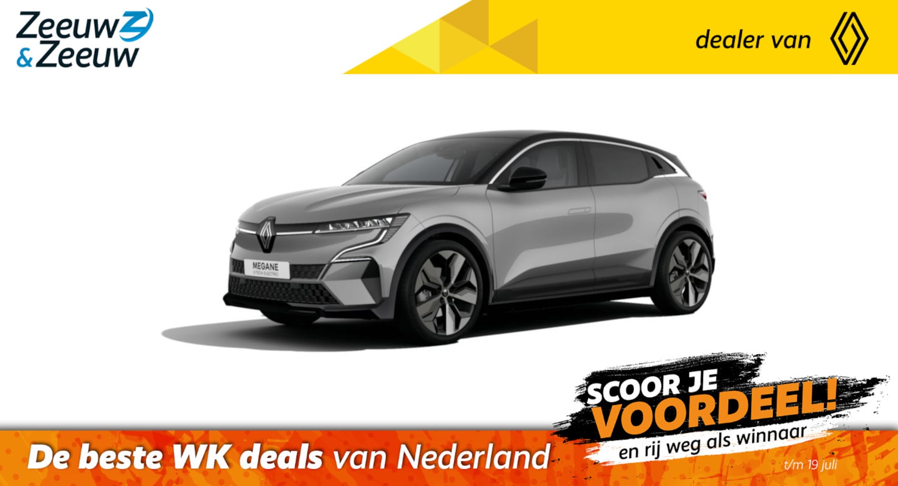 Renault Mégane E-Tech - comfort range techno 60 kWh | Nu uit voorraad leverbaar | € 7.400,- extra Zeeuw & Zeeuw vo - AutoWereld.nl