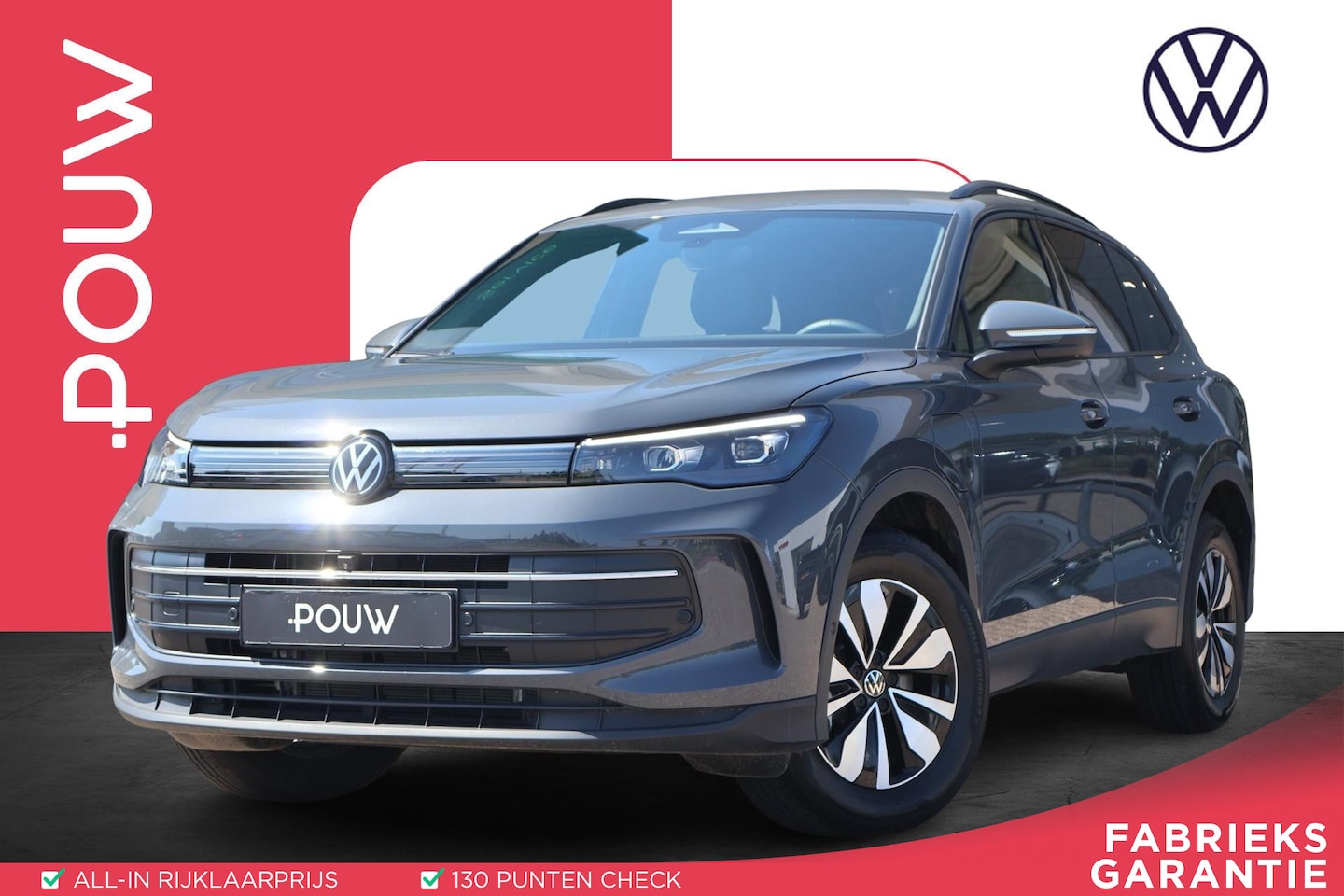 Volkswagen Tiguan - 1.5 eHybrid 204pk Life Edition | SoH 100% | 360 Camera | Adaptive Cruise | PDC | Stoelverw - AutoWereld.nl