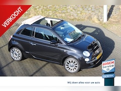 Fiat 500 C - 1.2 Rock Cabrio Leder Navi Parkdistance blue tooth airco 16 inch lm velgen