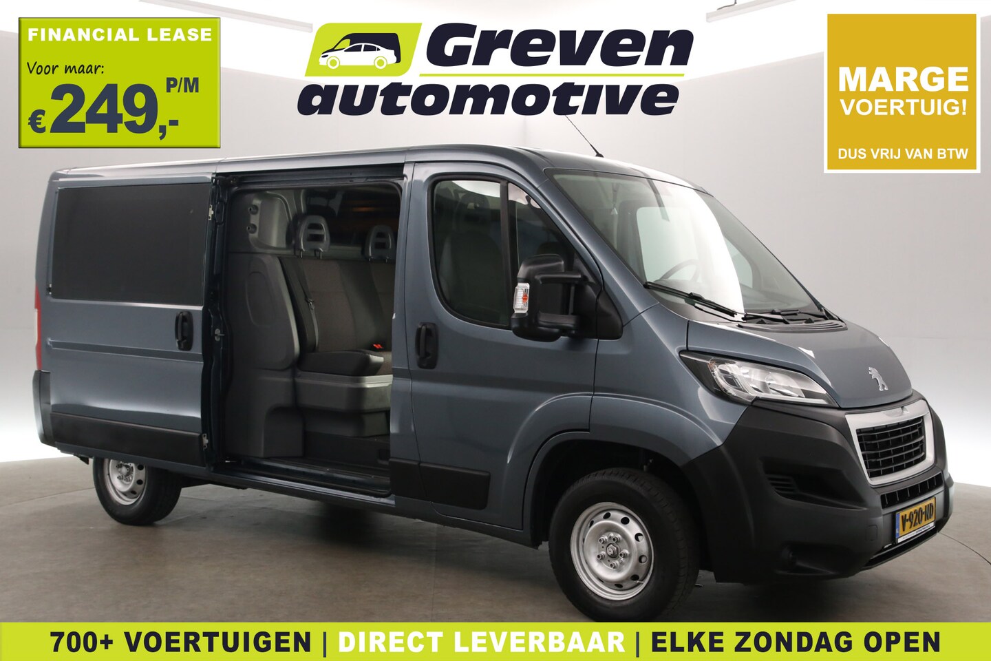 Peugeot Boxer - 2.0 BlueHDI L2H1 | Dubbele Cabine | Marge | Airco | Camera | Cruise | Trekhaak | LED - AutoWereld.nl