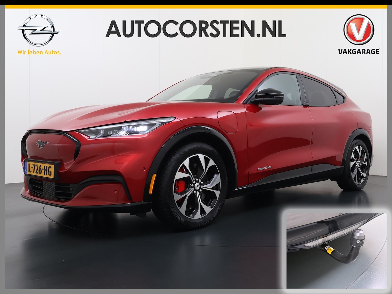 Ford Mustang Mach-E - AWD 75kWh Trekhaak Techn.Plus Panoramadak 360°Camera Adap.Cruise B&O®-Hifi Leder+Memory St - AutoWereld.nl