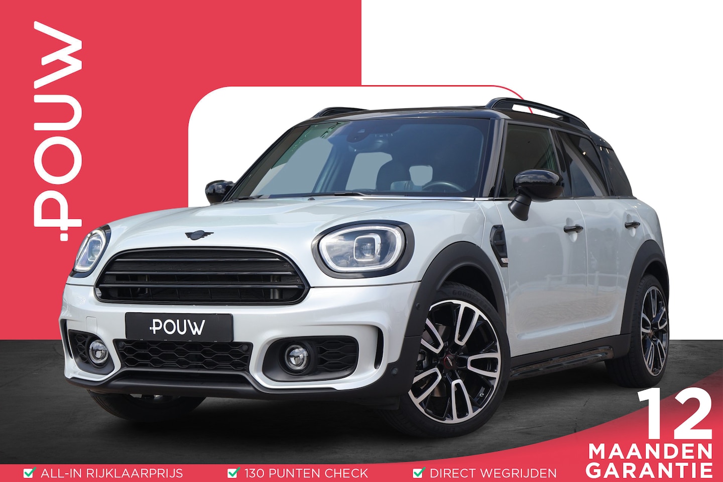 MINI Countryman - 1.5 136pk AUT Cooper John Cooper Works | Panoramadak | Stoelmemory | Carplay | Camera | PD - AutoWereld.nl