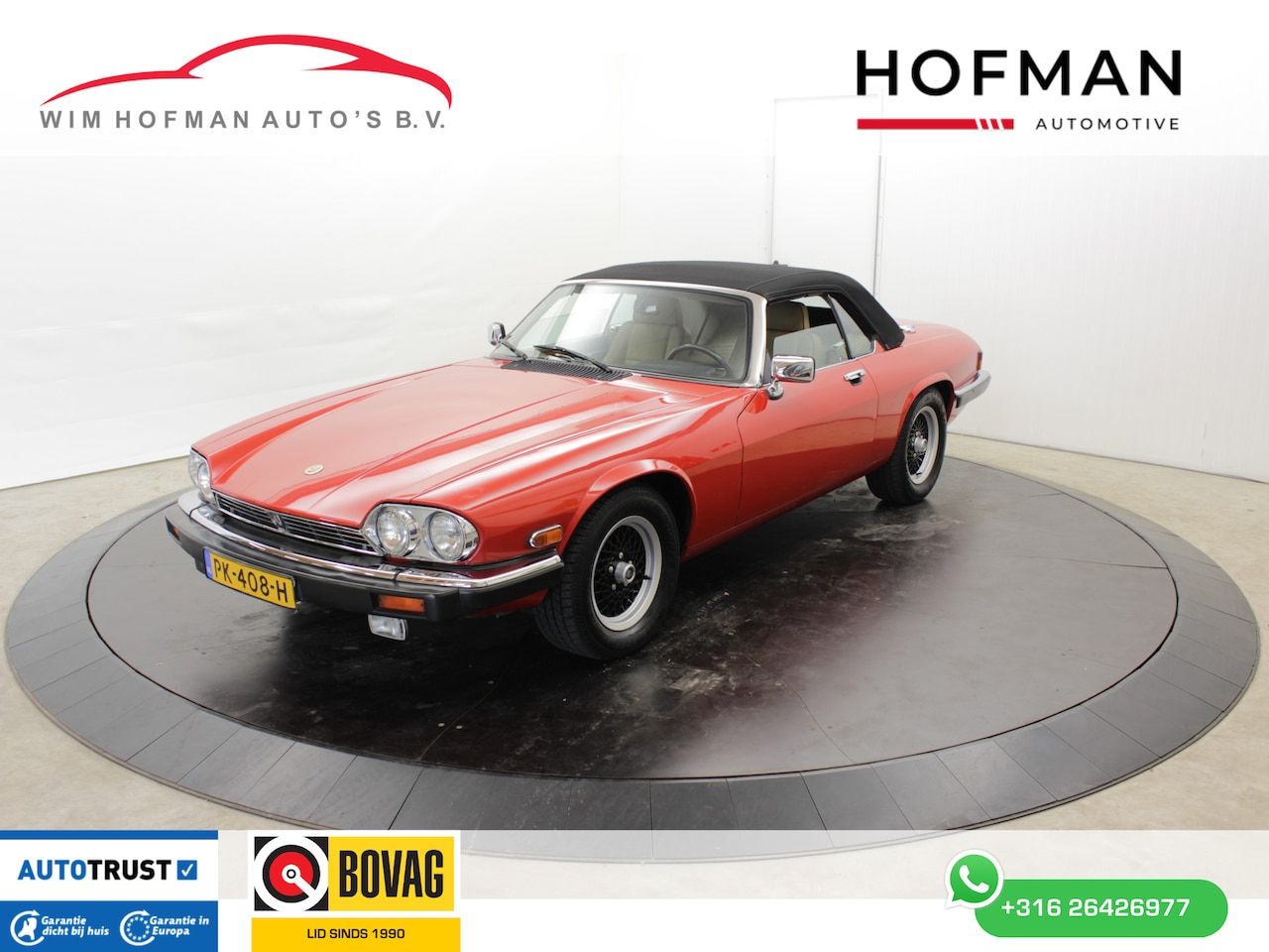 Jaguar XJS - 5.3 V12 278PK Convertible first paint Leer Elektr ramen stoelverw - AutoWereld.nl