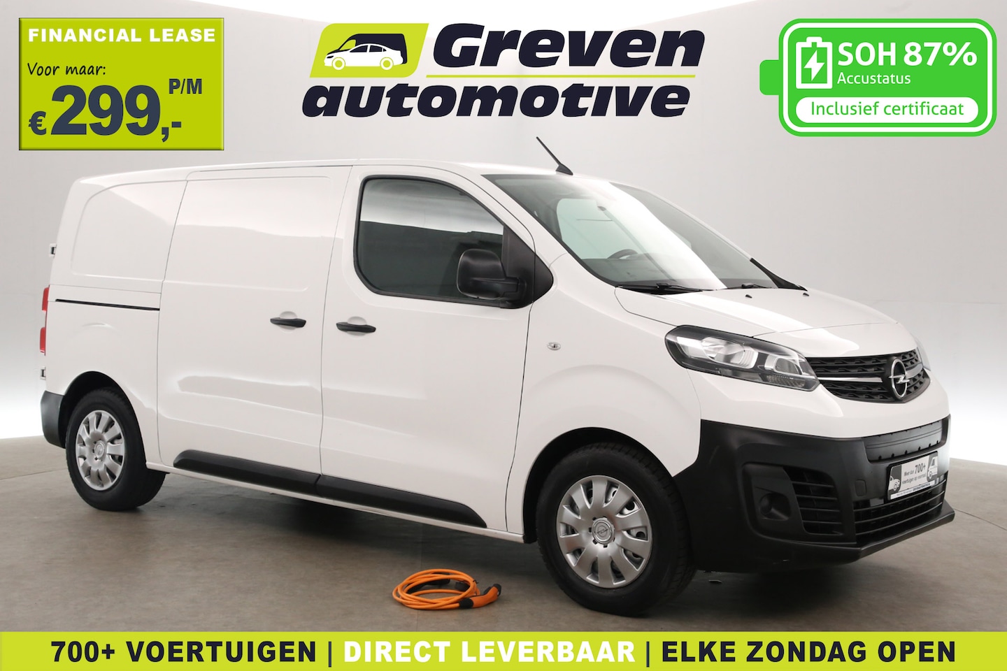 Opel Vivaro-e - 75 kWh L2H1 | Snelladen | SOH 87% | Airco | Cruise | 3 Zits | Carplay | Parkeersens. - AutoWereld.nl