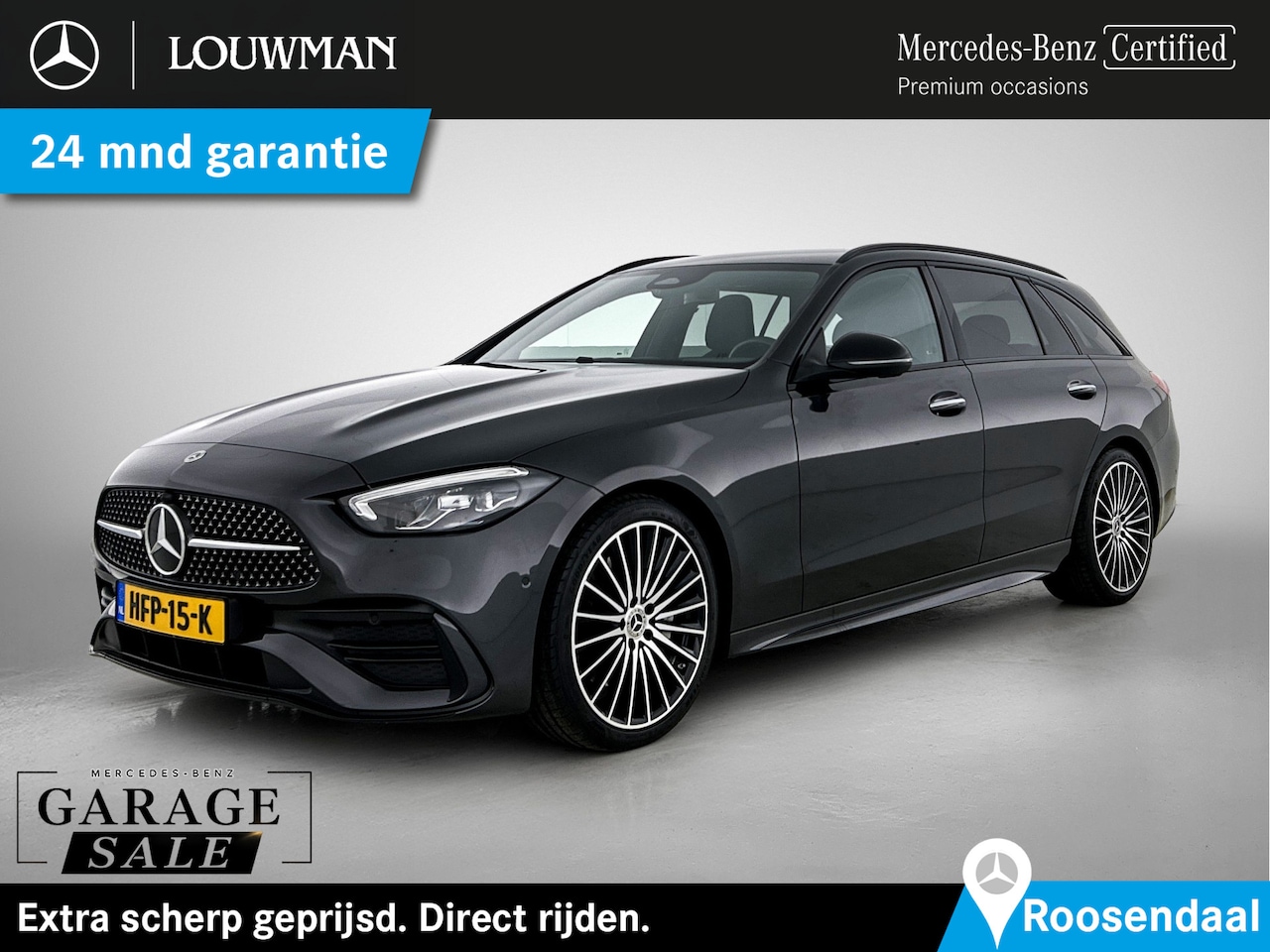 Mercedes-Benz C-klasse Estate - 180 AMG Nightpakket | Trekhaak | Alarm | Memory | Dode Hoek Ass | CarPlay | Keyless Go | P - AutoWereld.nl