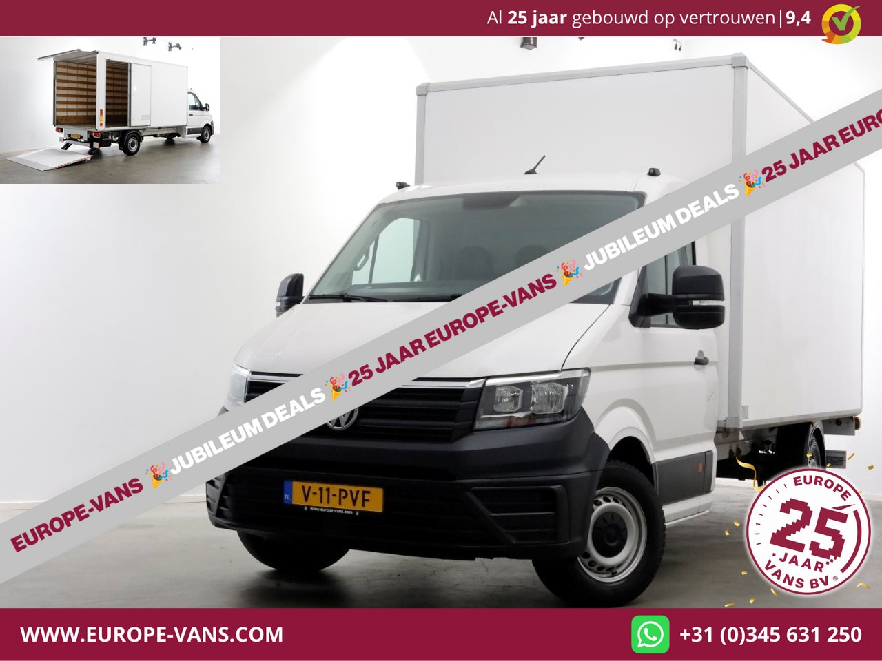 Volkswagen Crafter - 35 2.0 TDI 140pk Bakwagen met laadklep en zijdeur 12-2021 - AutoWereld.nl