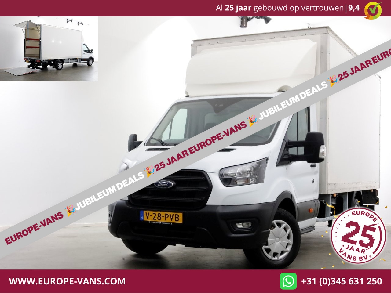 Ford Transit - 350 2.0 TDCI 130pk RWD Trend Bakwagen met laadklep 01-2024 - AutoWereld.nl