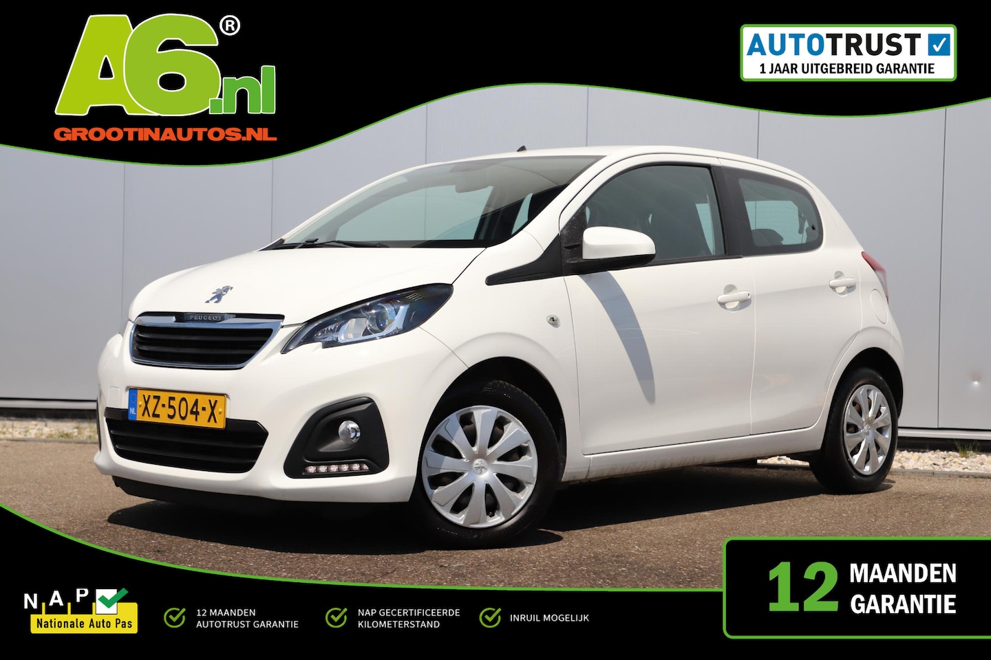 Peugeot 108 - 1.0 e-VTi Active Airco Radio Bluetooth Elektrische Ramen - AutoWereld.nl