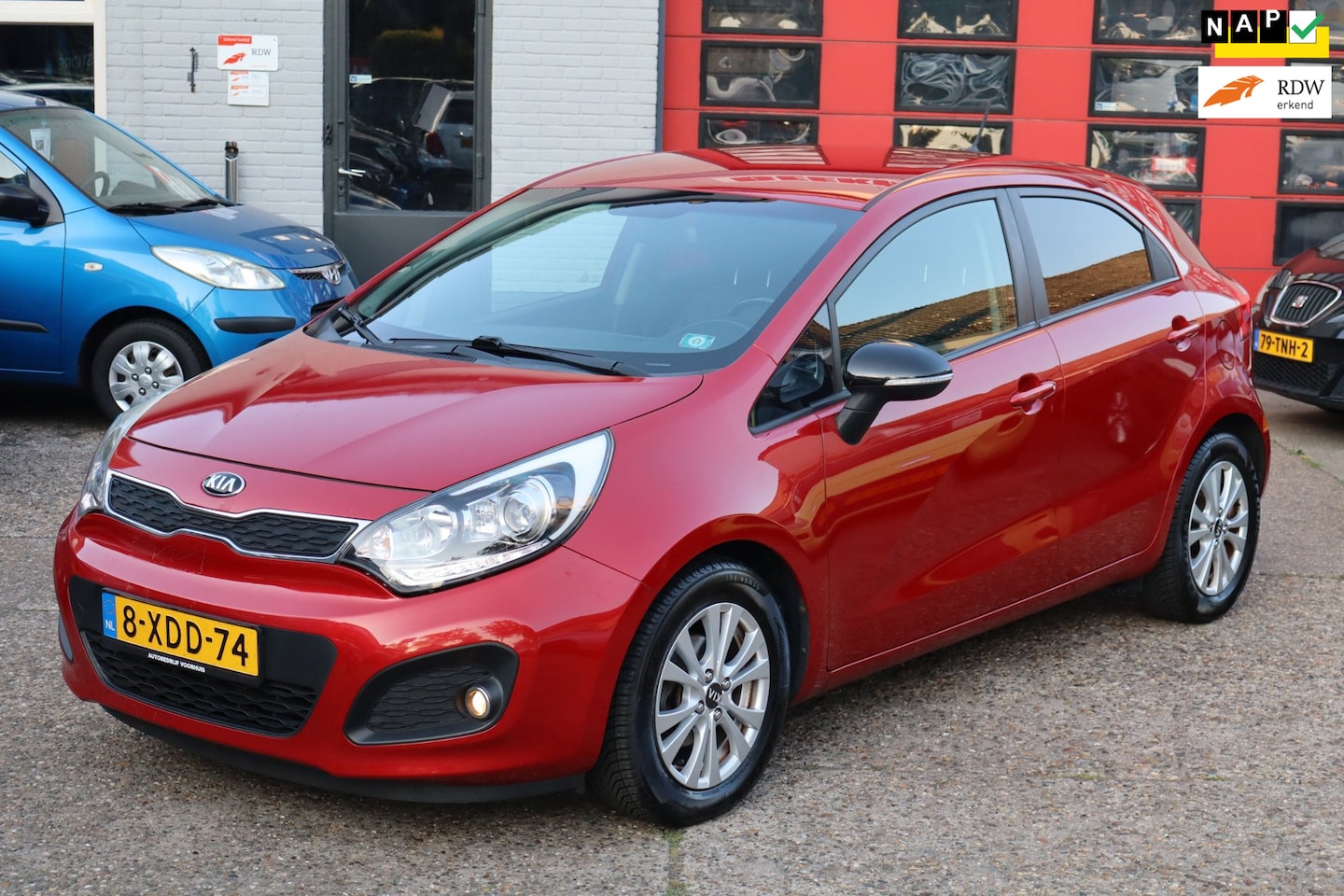 Kia Rio - 1.2 CVVT World Cup Edition 1.2 CVVT World Cup Edition , LEDER , AIRCO ,SPORTVELG, - AutoWereld.nl