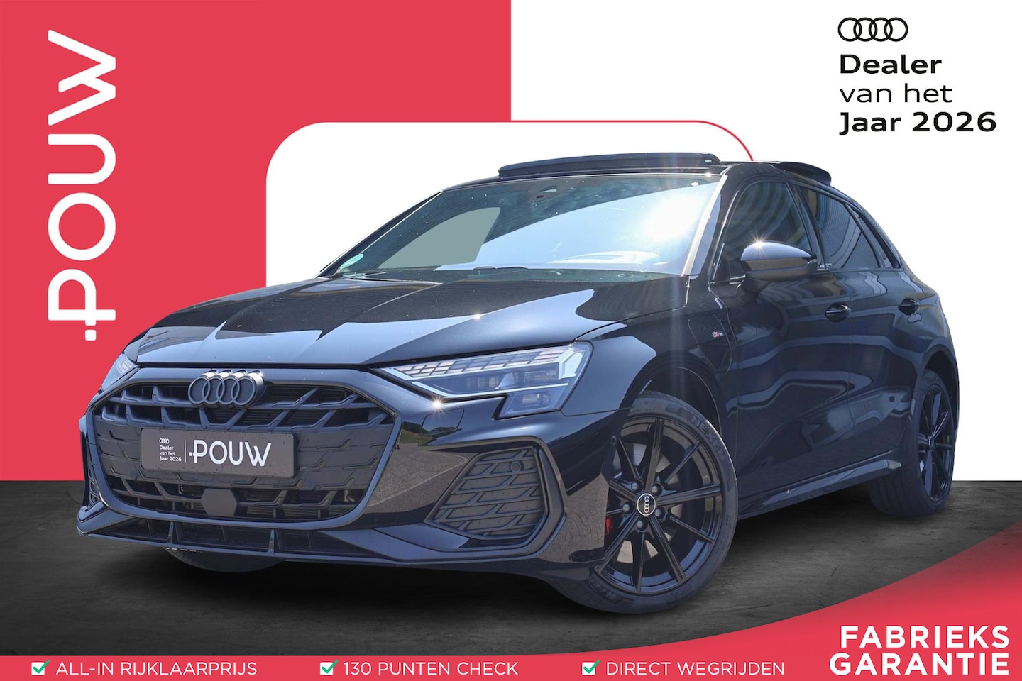 Audi A3 Sportback - 45 TFSIe 272pk S edition Competition | Panoramadak | SoH 100% | SONOS | Head-up Display | - AutoWereld.nl