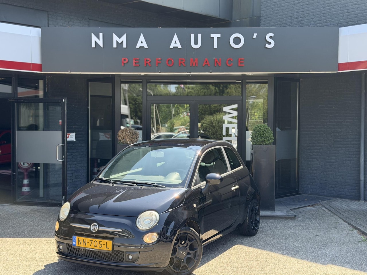 Fiat 500 - 0.9 TwinAir Pop PANO, AIRCO, BLACK OPTIEK, LEDER, NETTE AUTO - AutoWereld.nl