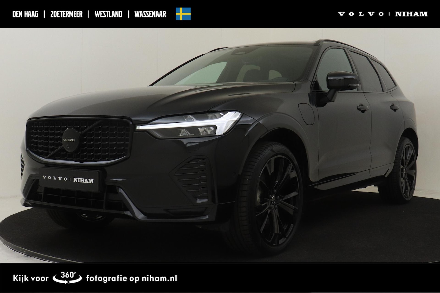 Volvo XC60 - T6 PLUG-IN HYBRID AWD PLUS BLACK EDITION -PANO.DAK|HARMAN/KARDON|GEVENT.LEDER|360°CAM|ADAP - AutoWereld.nl