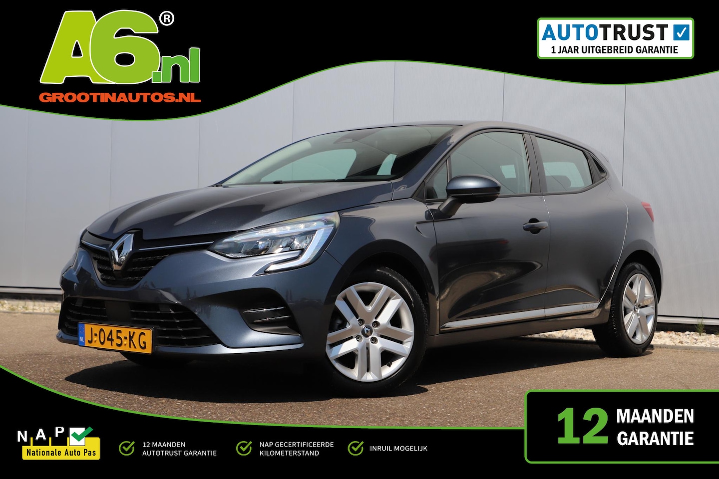 Renault Clio - 1.0 TCe Zen 101PK Navigatie Carplay Android Airco Cruise Control LED - AutoWereld.nl