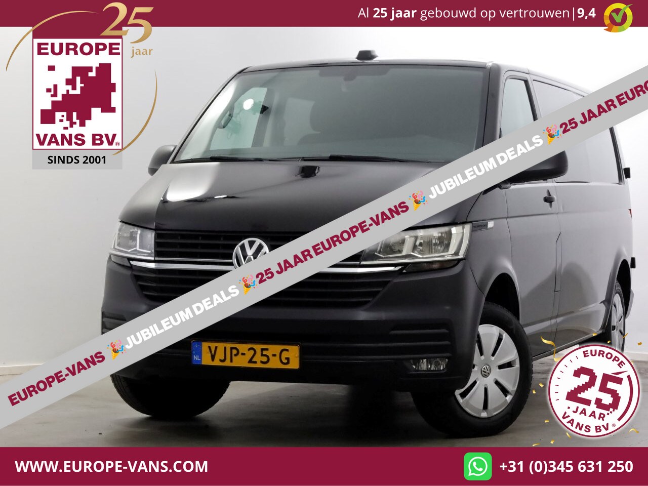 Volkswagen Transporter - T6.1 2.0 TDI 110pk Lang D.C. Comfortline Airco/Navi/Camera 03-2021 - AutoWereld.nl