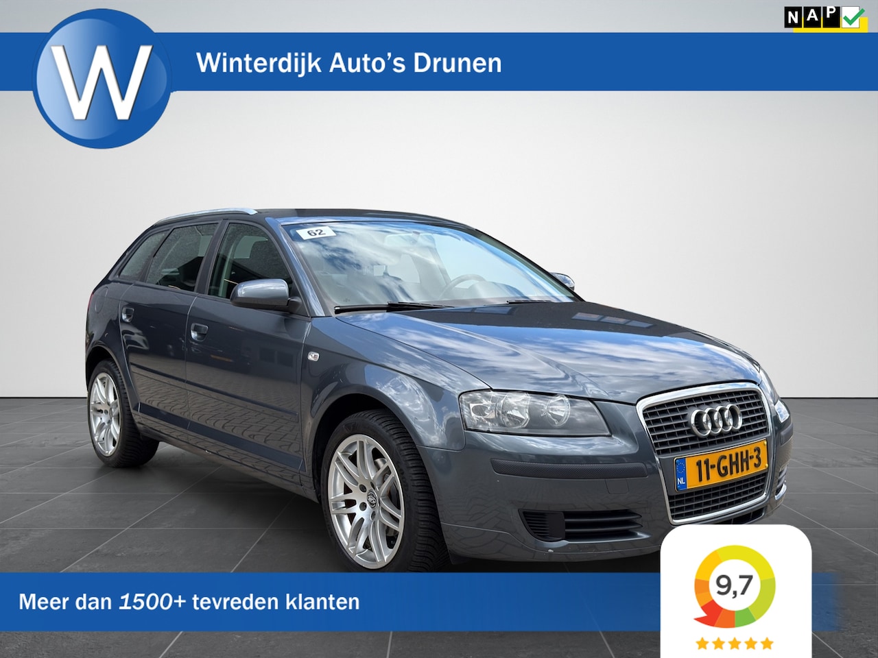 Audi A3 Sportback - 1.6 Attraction Airco|BT|Navigatie|Trekhaak - AutoWereld.nl