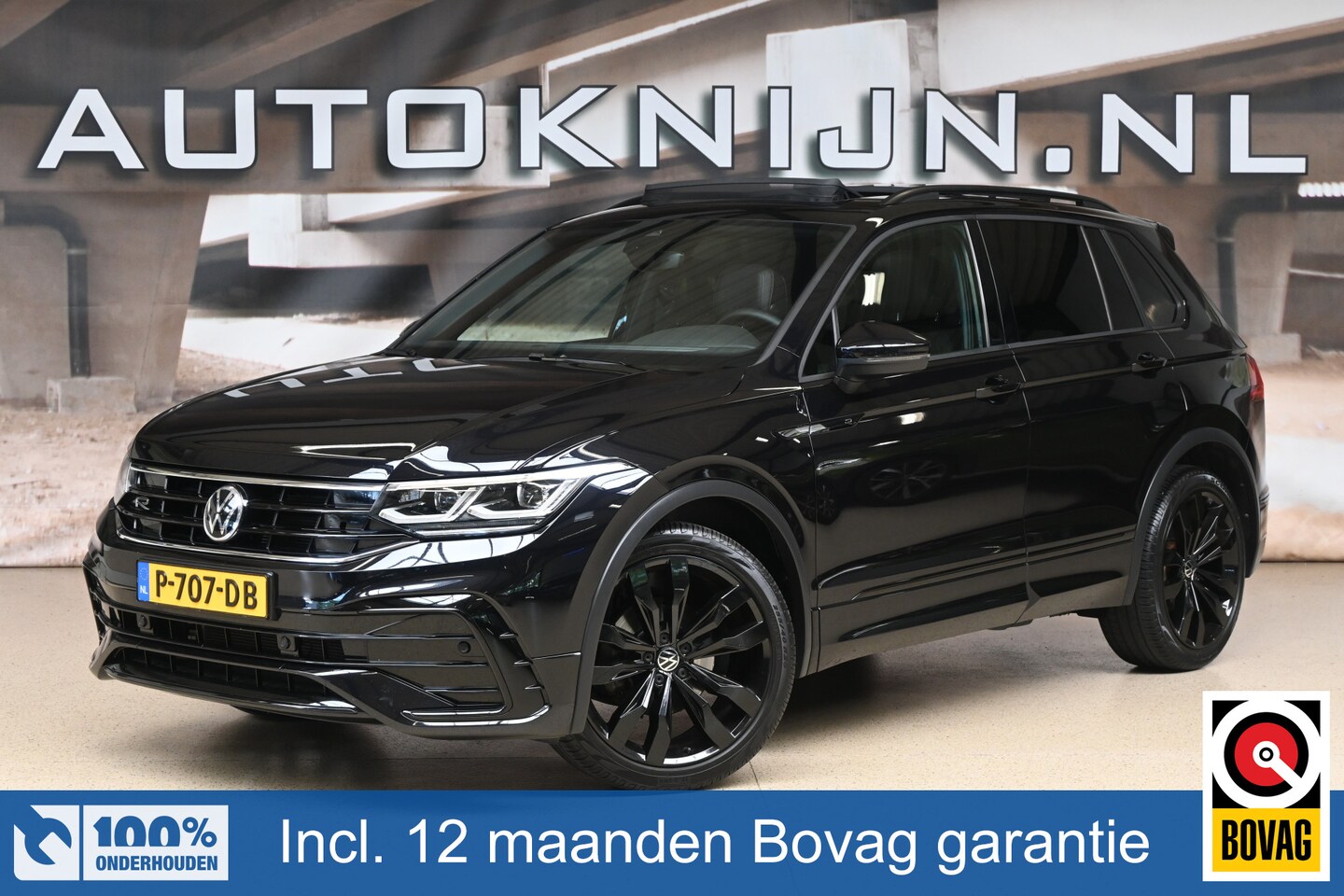 Volkswagen Tiguan - 1.5 TSI 150pk R-Line Business+ | Leder | Memory | Pano | Trekhaak | 100% (Dealer) onderhou - AutoWereld.nl