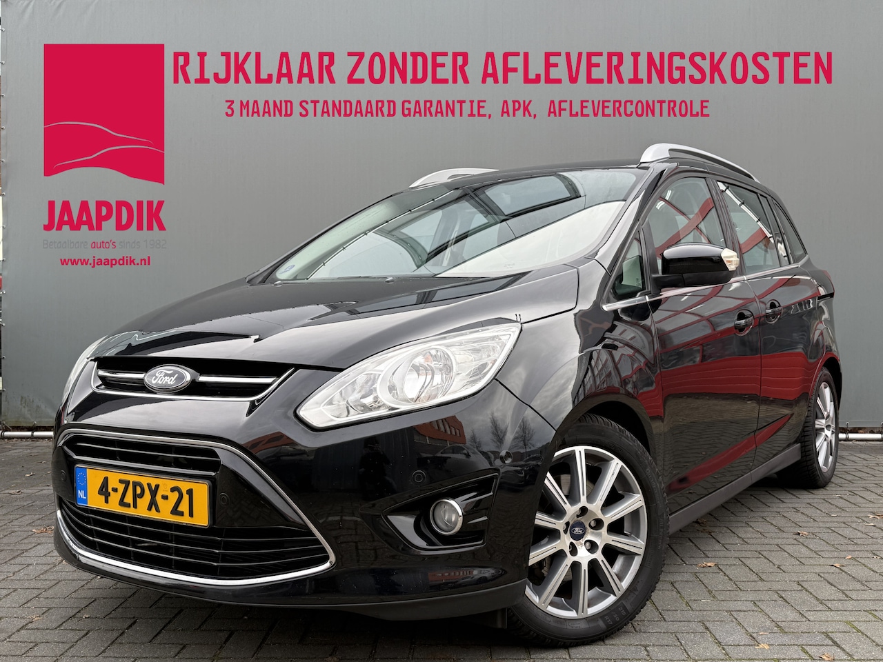 Ford Grand C-Max - BWJ 2015 1.0 Edition 126 PK Plus 7p. TREKHAAK | NAVI | CLIMA | CRUISE | BLUETOOTH | CAMERA - AutoWereld.nl