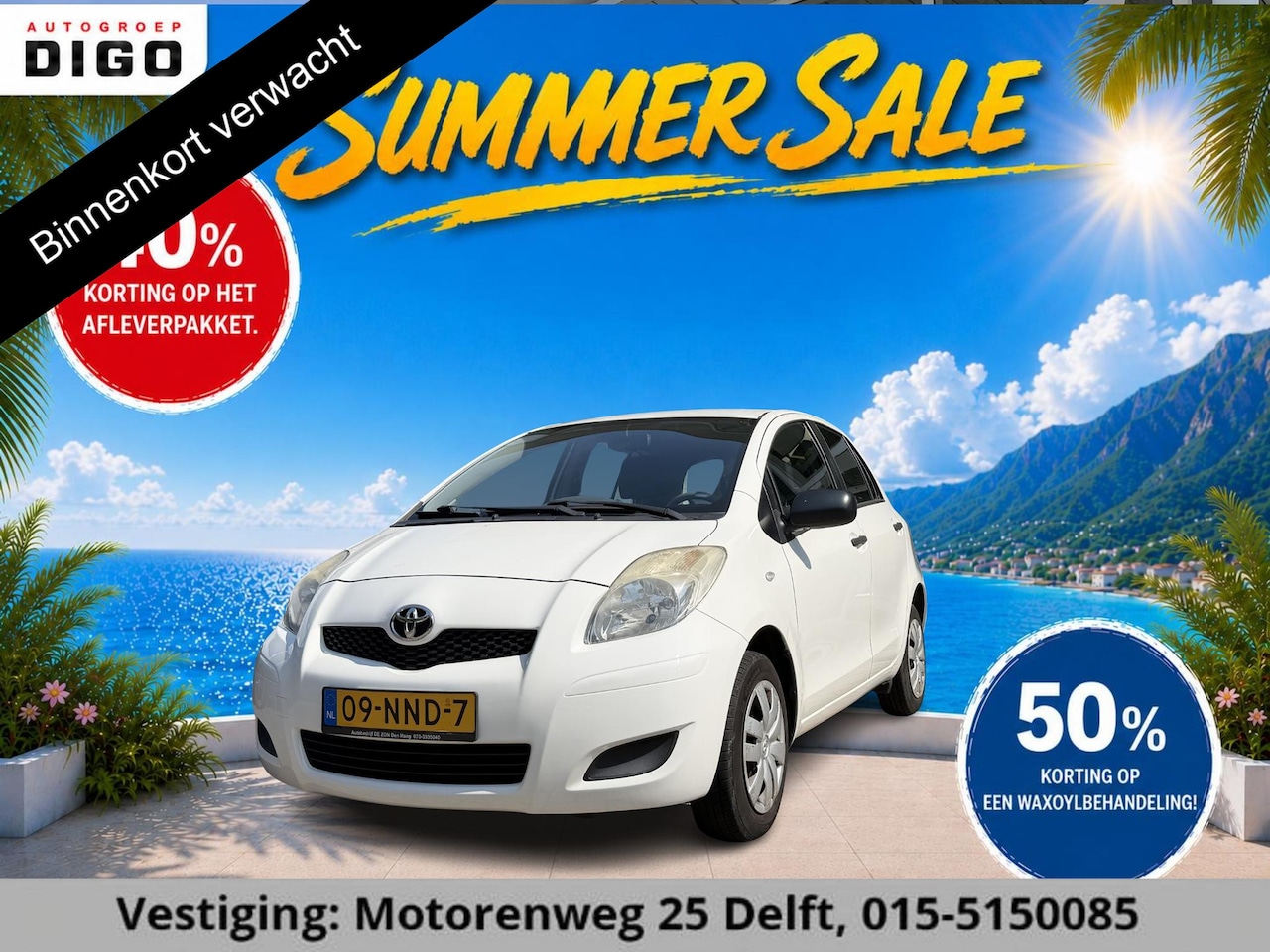 Toyota Yaris - 1.0 VVTi ACCES AIRCO 5 DEURS . AIRCO . ELEKTRSICHE RAMEN VOOR . RADIO-CD/MP3 SPELER . - AutoWereld.nl