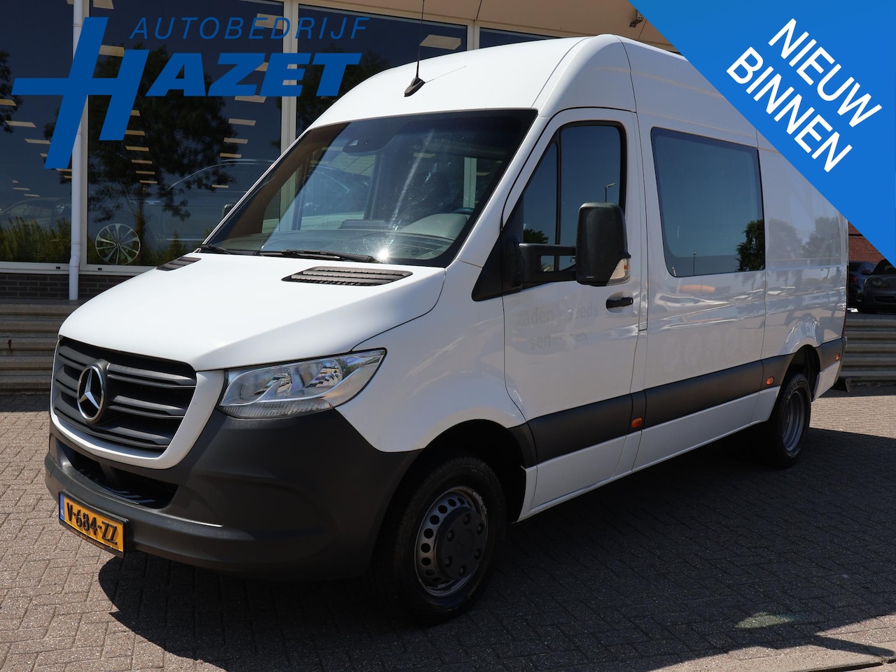 Mercedes-Benz Sprinter - 519 3.0 CDI V6 DUBBEL CABINE DUBBEL LUCHT L2H2 + 3500 KG TREKHAAK | CAMERA | CARPLAY - AutoWereld.nl