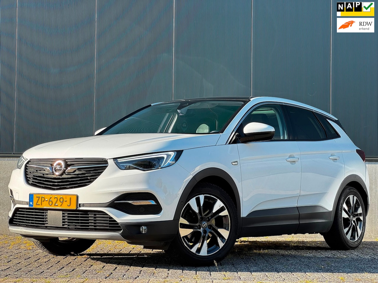 Opel Grandland X - 1.2 Turbo Business Executive|aut|pano|leder|stoelkoeling|stoelverw|stuurverw|pdc|navi - AutoWereld.nl