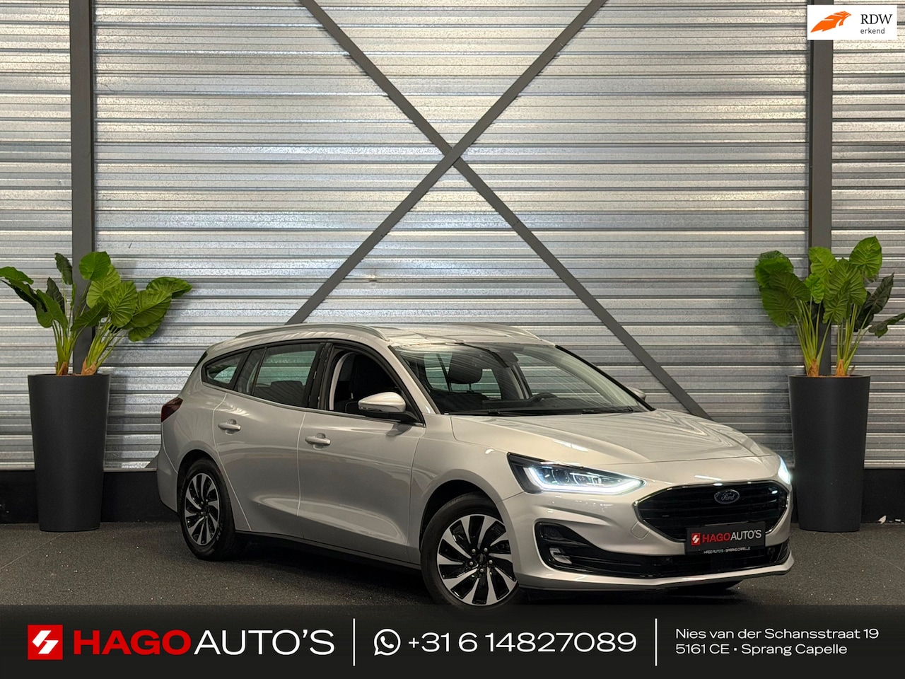 Ford Focus Wagon - 1.0 EcoBoost Titanium Hybrid AUT/125-PK/LED/CARPLAY/NAVI/PDC/CLIMATE/RIJMODUS/12-MND-GARAN - AutoWereld.nl