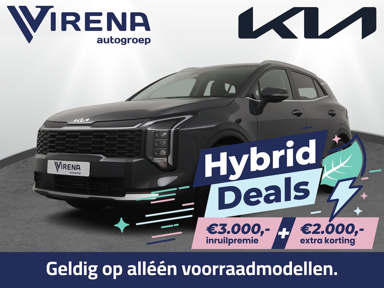 Kia Sportage - 1.6 T-GDi Hybrid DynamicLine - Stoel-/Stuurverwarming - Apple Carplay/Android Auto - Adapt - AutoWereld.nl
