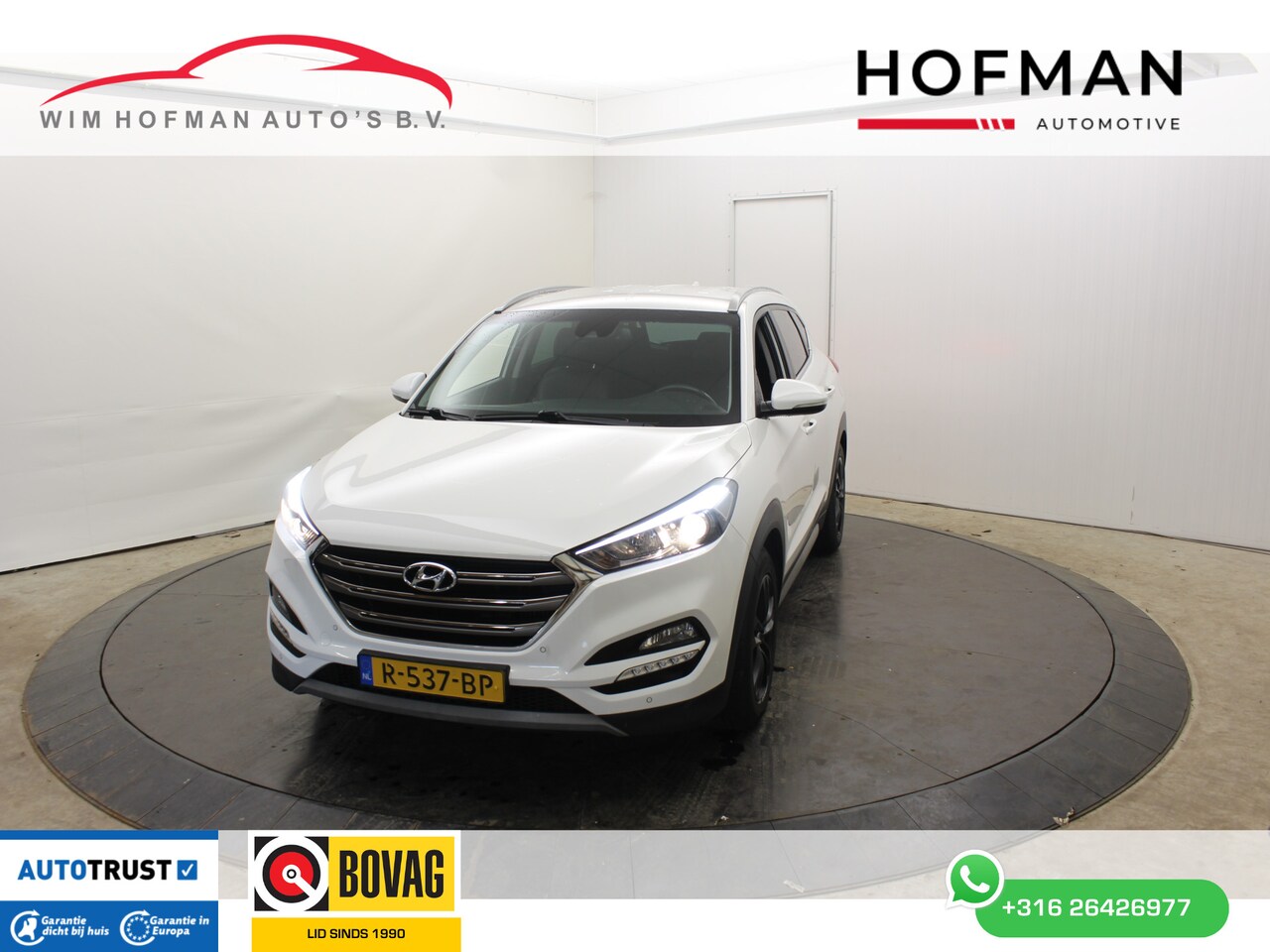 Hyundai Tucson - 1.6 T-GDi Premium Camera Vol Leder Trekhaak Parelmoer lak - AutoWereld.nl