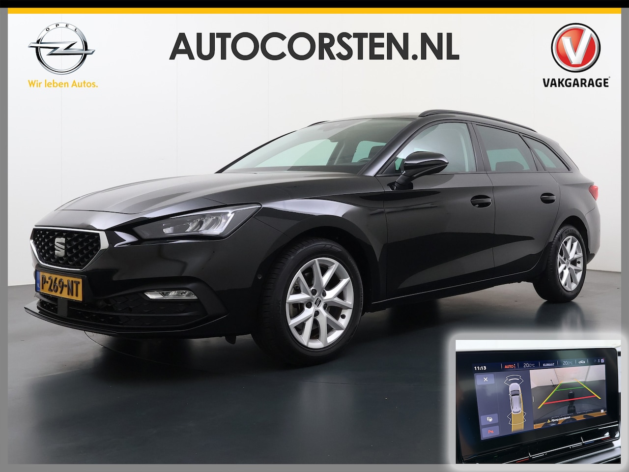 SEAT Leon Sportstourer - 1.5TSI 131PK Adap.Cruise Trekhaak 3-Zone Ecc Camera Navi Apple Carplay Android Auto Pdc St - AutoWereld.nl
