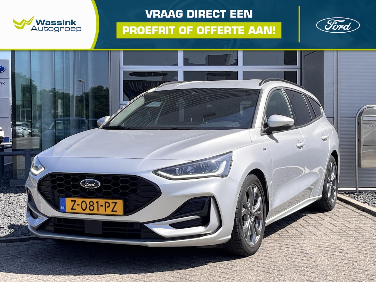 Ford Focus Wagon - 1.0 EcoBoost Hybrid ST Line | Navigatie | Camera | Parkeersensoren | Cruise Control | CLim - AutoWereld.nl