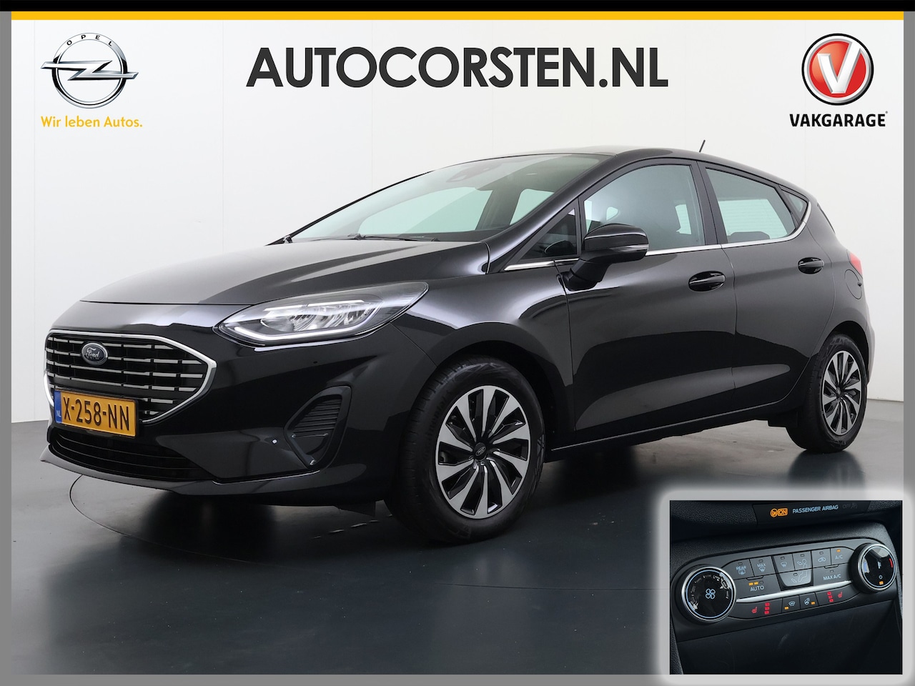 Ford Fiesta - 1.0T 124PK Hybrid 5Drs Stuur+Stoel+Voorruitverwarming Navi* Ecc Apple Carplay/Android Auto - AutoWereld.nl