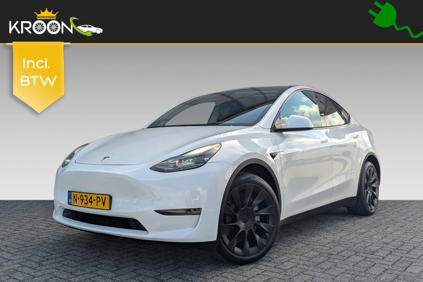 Tesla Model Y - Long Range AWD 75kWh SOH 91% - AutoWereld.nl