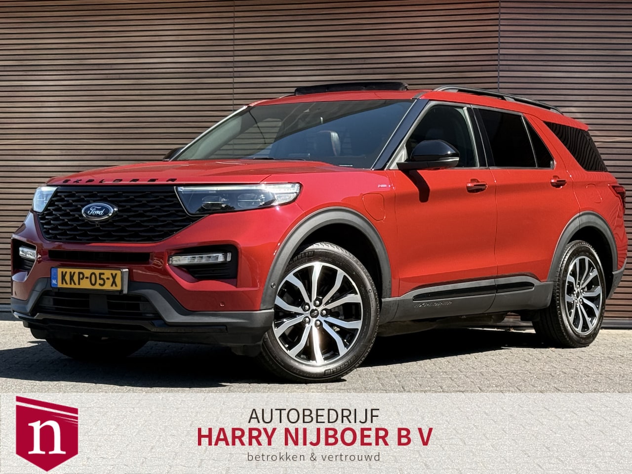 Ford Explorer - 3.0 V6 EcoBoost PHEV ST-Line 7 p Pano / B&O / Stoelverwarming/Koeling / 360 Cam / Trekhaak - AutoWereld.nl
