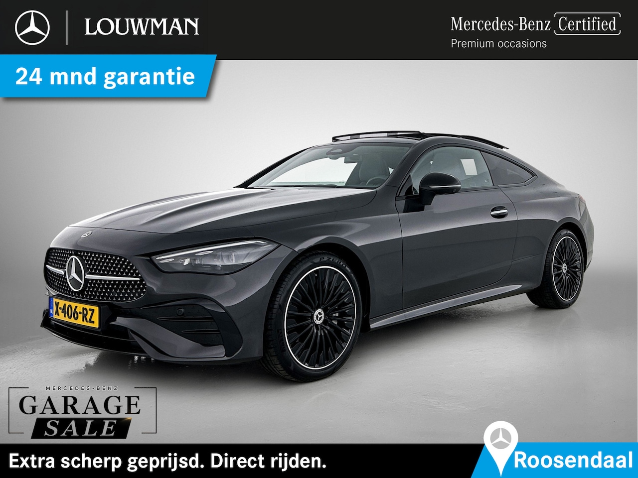 Mercedes-Benz CLE Coupé - 200 AMG Nightpakket | Panoramadak | Burmester® | Head-up | Alarm | Memory | 360° Camera | - AutoWereld.nl