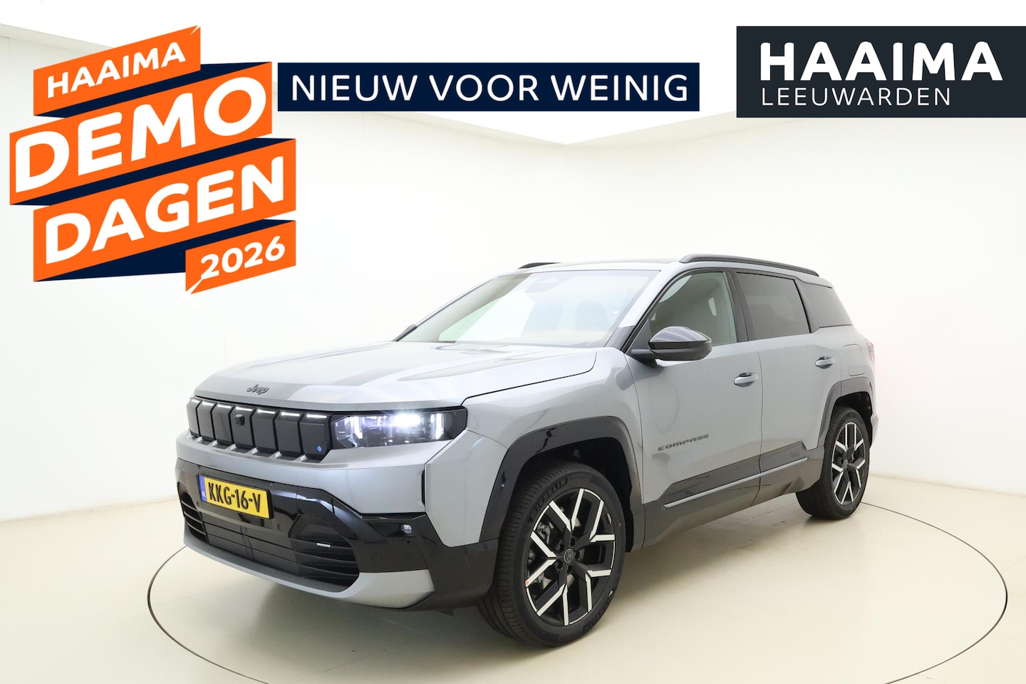 Jeep Compass - First Edition 74 kWh | DEMO | Lederen bekleding | Massagestoelen | Stoelventilatie en verw - AutoWereld.nl