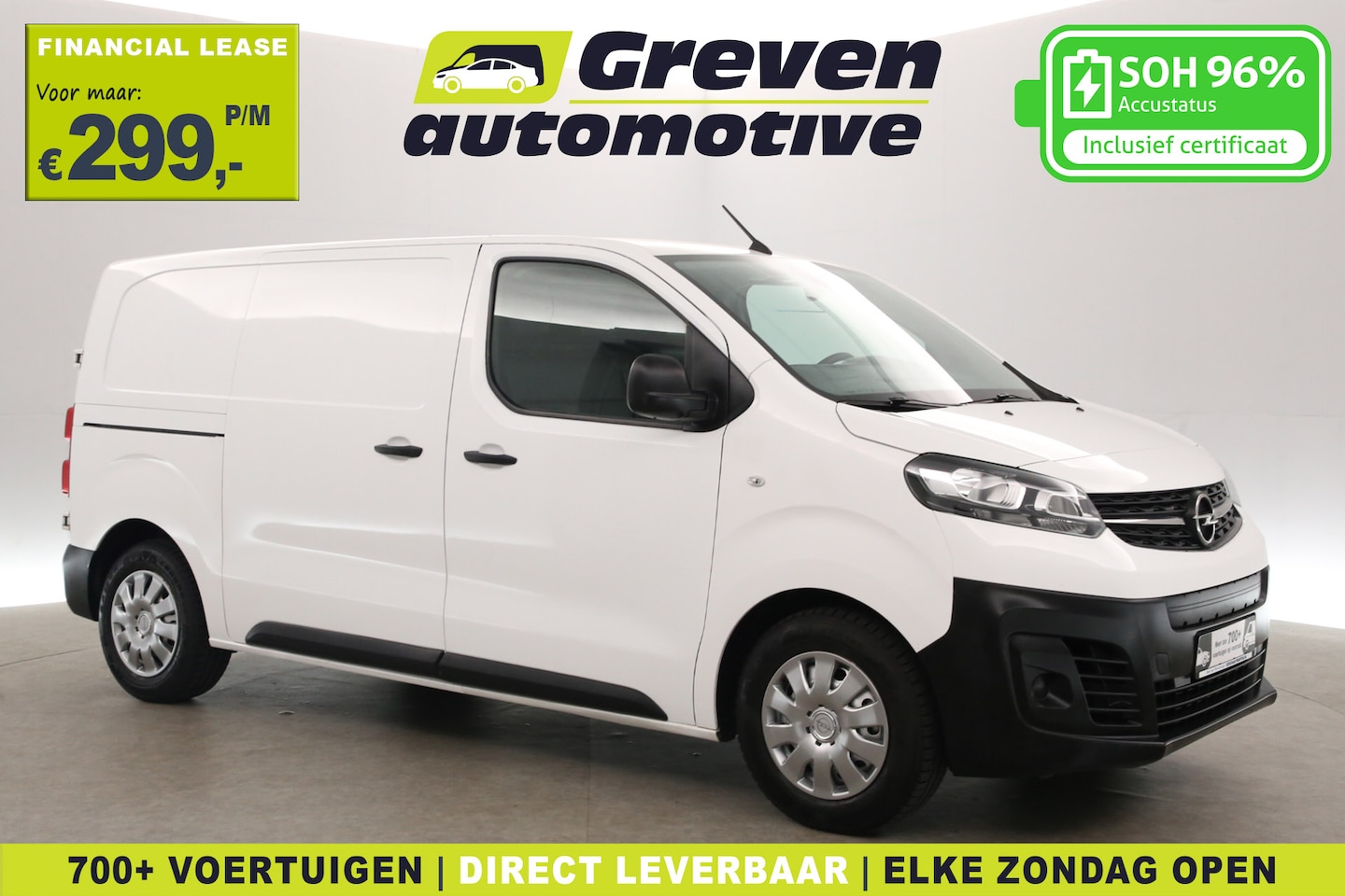 Opel Vivaro-e - 75 kWh L2H1 | Snelladen | SOH 96% | 3 Zits | Airco | Cruise | Carplay | Parkeersens. - AutoWereld.nl