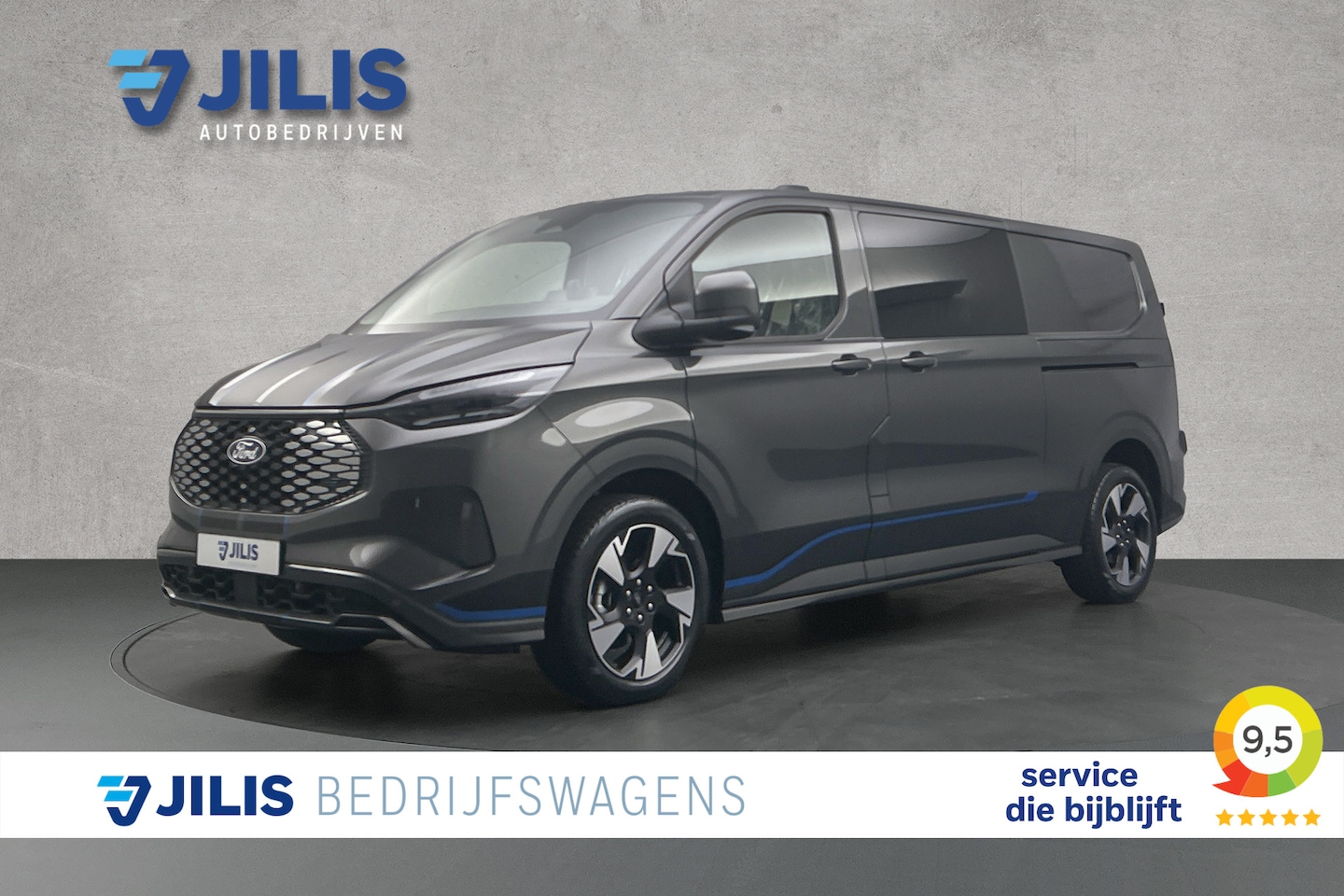 Ford E-Transit Cust. - 340 L2 Sport | Dubbel cabine | 2x schuifdeur | adaptieve cruise control - AutoWereld.nl