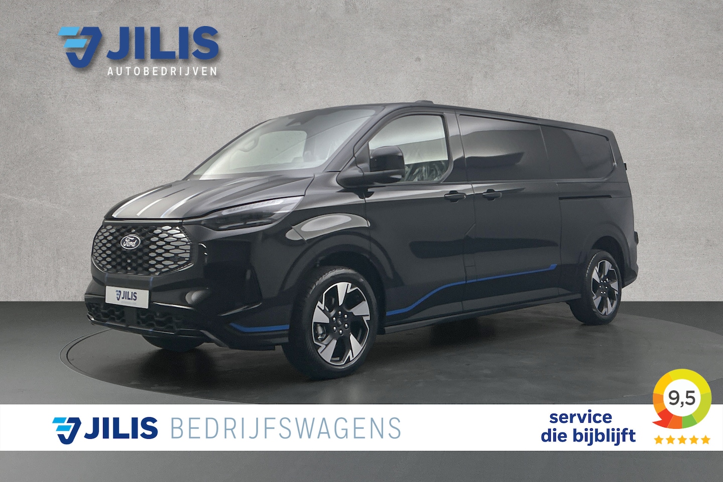 Ford E-Transit Cust. - 340 L2 71KWh Sport | 2x schuifdeur | 3-zitplaatsen | Stoelverwarming - AutoWereld.nl