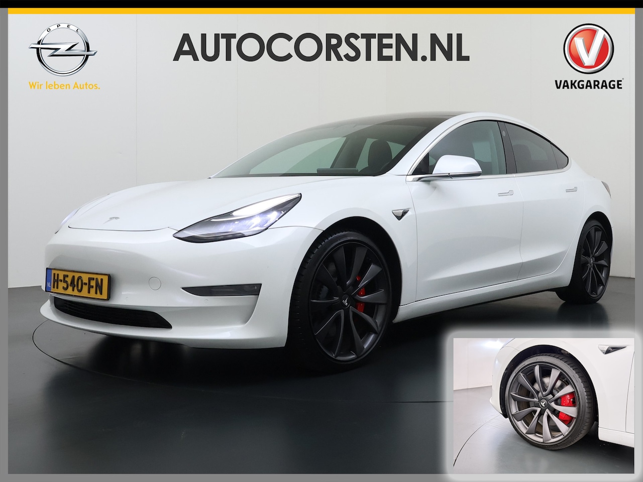 Tesla Model 3 - Performance 513PK AWD **FSD** Panoramadak Navi Camera's Leder Stoelverwarming Navi Ecc Ada - AutoWereld.nl