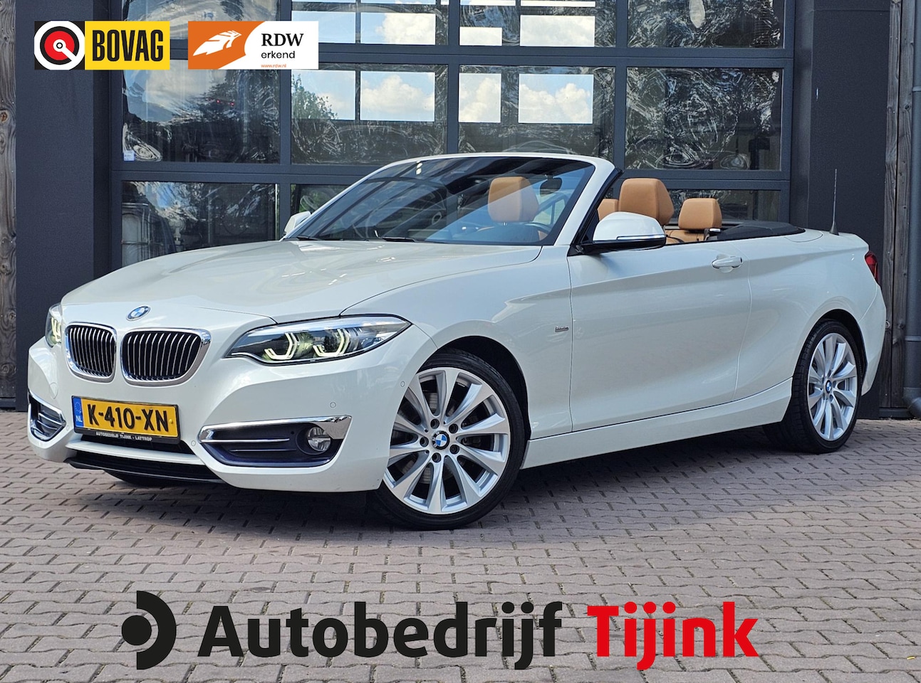 BMW 2-serie Cabrio - 220i High Executive | Navi | Lederen sportstoelen | Afn. Trekhaak | Harman/Kardon - AutoWereld.nl