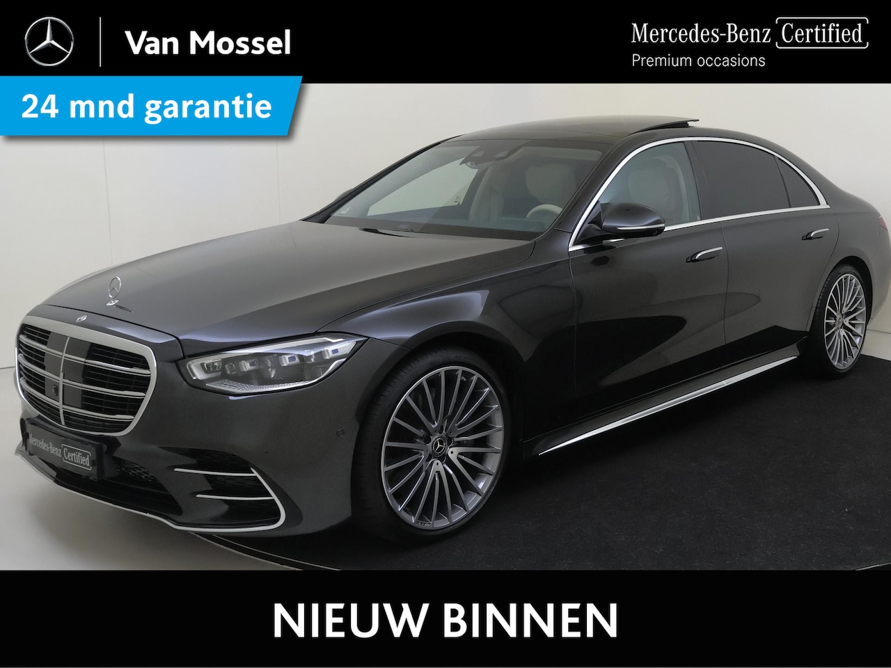 Mercedes-Benz S-klasse - 500 4MATIC Lang AMG Line / Panoramadak/ 21 inch/ Aug. Reality Head Up/ Achterasbesturing/ - AutoWereld.nl